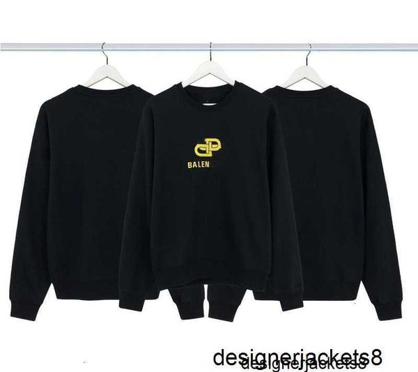 Designer Mens Sweats à capuche Sweatshirts La version correcte du bouton de verrouillage printemps-été de la famille B Sweat à capuche à col rond pour les couples à la mode et décontracté tendance de la rue h