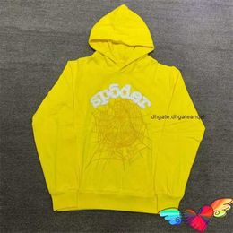 Designer Mens Hoodies Sweatshirts Yellow Hoodie Men Women Wit Puff Print Young Thug Web grafische pullovers Hooded GCBPPMWT