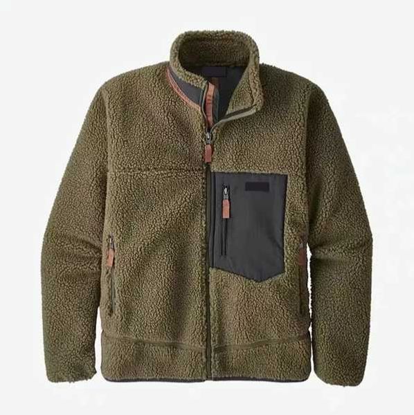 Designer Mens Veste Veste polaire Épais Chaud Vers Le Bas Classique Rétro Antumn Hiver Couple Modèles Agneau Cachemire Manteau Polaire Couple Manteaux D'hiver f4