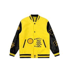 Designer Mens vestes Baseball varsity veste lettre couture broderie automne et hiver hommes lâches manteaux de vêtements d'extérieur zg