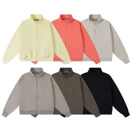 Designer Hommes Vestes Manteaux Casual FOGs Double Fil Essen Lettre Floquée Lâche Peluche Couple St Cou Cardigan À Fermeture Éclair Veste Tendance