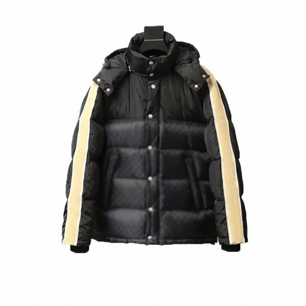 Diseñador para hombre chaquetas abajo parkas con capucha abrigos bordados outwear abrigo a prueba de viento suelto hombre cálido chaqueta caliente b0hc #