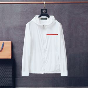 Diseñador Jackets para hombres Sampesanes de protector solar Moda de seda de seda de seda