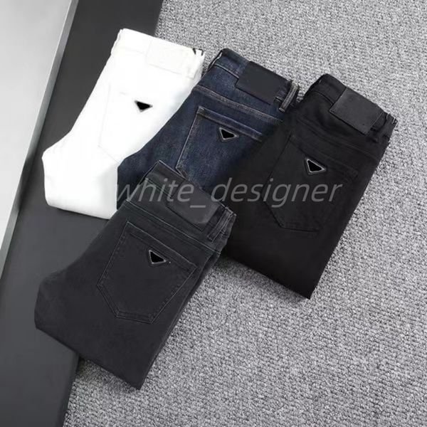 Designer Mens Jeans Jeans de marque High Street Hole Star Patch Pantalon pour hommes Pantalon stretch Slim Fit Pantalon