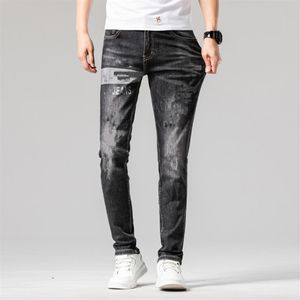 Designer Mens Jeans College style Loisirs Fit Slim-leg Pantalons Hommes Casual Solide Classique Droit Denim Design Pantalon Taille 29-40294Q