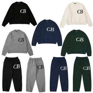 Pulls pour hommes Lettre Jacquard Oversize Sweatshirts tricotés Hommes Femmes Haute Qualité O-Cou Cole Buxton Pull en tricot Taille de l'UE S-XL