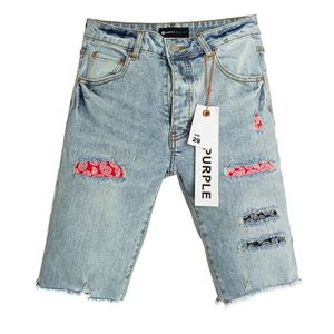 Designer pour hommes jeans jeans violet pantalon denim pour hommes jeans violets shorts jean pantalons hétérose