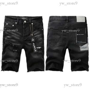 Designer pour hommes jeans shorts hip hop jeans pourpre décontractés à genoux de genou courte jean vêtements 28-40 taille de haute qualité de marque violette jeans shorts denim jeans d786