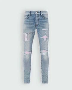Designer Mens Jeans Split Denim Pantal