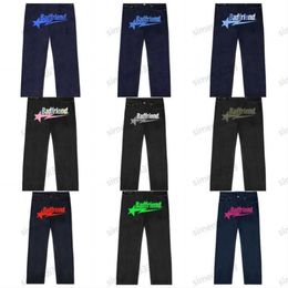 Designer Herren Jeans Universität Y2k Jeans Badfriend Hip Hop Brief gedruckt schwarze Hosen Männer Frauen Mode lässig Rock breiter Fuß Baggy Hose Streetwear kil2