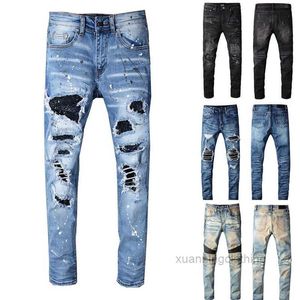Designer Mens Jeans met magere joggingbroek Drop Crotch Jogging Pants Style C7MJ