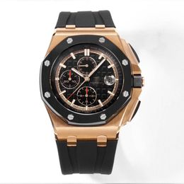 Designer Mens Luxury Watch Quartz Watch 44 mm Boîte en caoutchouc en acier inoxydable Une boîte à bracelet P imperméable Luminescente Dhgates Watch Montre de Luxe Watch LB HJD