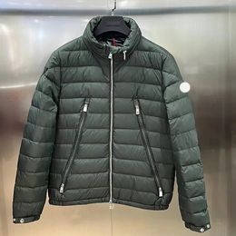 Veste d'hiver à col montant pour homme et femme, vêtement de styliste, à capuche, couleur unie, couleur unie, fermeture éclair, 002