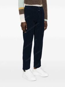 Pantalon pour hommes designer 100% coton kiton palissle pantalon à jambes droites en velours côtelé pour l'homme pantalon long blue bleu foncé