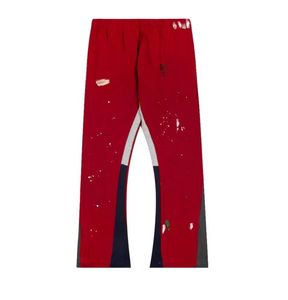 Designer Herenbroeken Galleryes Depts Multi Panel Flared Dames Sport Losse High Street Joggingbroek Vintage Broeken Hip Hop Broek fz