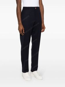 Pantalon pour hommes designer Kiton Logo-Patch Cotton Cotton Conile Pantalon pour l'homme Bleu marin long de l'homme Casual Long