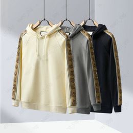 designer heren Plus Size hoodies sweatshirt luxe zwart grijs hoody 3M Reflecterend gestreept casual katoen patchwork geometrie trekkoord kleding trui kleding