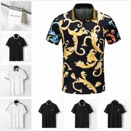 Designer Mens Polo Zwart-wit multi-style shirt T-shirt Zomer Casual borduurwerk schoonheid Hoofd Patroon Katoen High Street Business Mode Collar Shirt 3xl