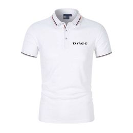 Designer Mens Polo Shirt Luxe baas Letters Casual Sort Sleeve Mens Fashion Loose Rapel Half Sleeve Boss Mens T Shirt M-3XL