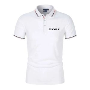 Designer Heren Poloshirt Luxe Boss Letters Casual Korte Mouw Heren Mode Losse Revers Half Mouw Boss Heren T-shirt M-3XL