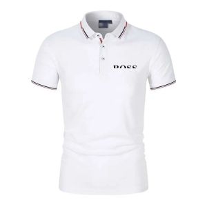 Designer-Herren-Poloshirt, Luxus-Hugo-Logo, Brief, lässig, kurzärmelig, Boss, Herrenmode, lockeres Revers, halbe Ärmel, Boss-Herrenbekleidung, T-Shirt