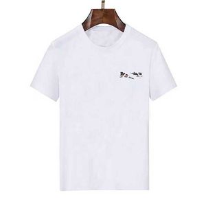 Designer Mens Polos Men T Shirts Polo Korte mouw T -shirt Shirt Hoogwaardige Letter Afdrukpatroon Kleding T -shirt T -shirt Zwart -witte heren T -stukken