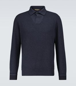 Designer Mens Polos Shirt Loro Piana Bébé pull polo en cachemire Mode Automne et Hiver Tops