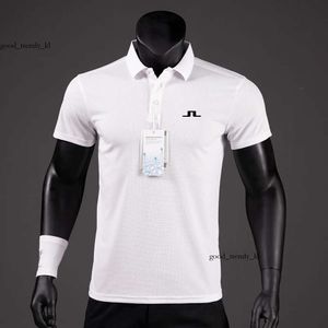 Designer Mens Polos Summer Golf Shirts Men Casual Polo Korte mouwen Ademend snel J Lindeberg Wear Sports T -shirt 114