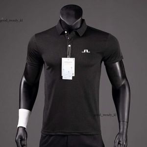 Designer Mens Polos Summer Golf Shirts Men Casual Polo Korte mouwen Ademend snel J Lindeberg Wear Sports T -shirt 635