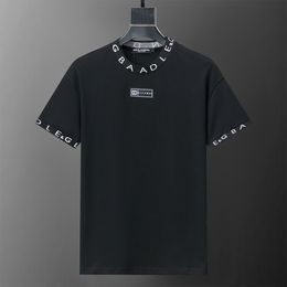 Designer Mens Polos Tshirt Black and White Beige Cheige Stripes Brands Coton Pure Coton Slim Casual Shirt M-xxxl