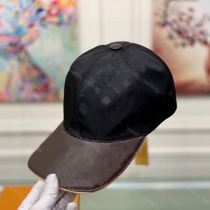 Designer Hommes Pu Cuir Casquettes De Baseball Femme Luxurys Toile Chapeaux Peut Cap Hommes Femmes Casquette SunHats Sports Mesh Trucker Ajusté Chapeau Punk Base Ball Noir