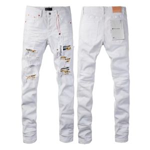 Designer Heren Paarse Jeans voor heren denimStraight Design Retro Streetwear PAARSE Merk Jeans Broek 810