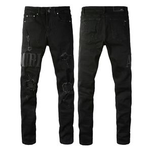 Designer Heren Paars Ksubi High Street Hole Patch Heren Dames Ster Borduren Denim Stretch Slim-fit Broek True Jeans 59