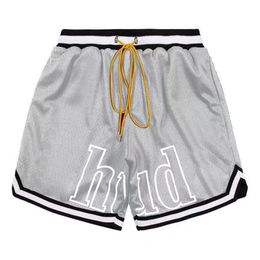 Diseñador para hombre RH limited rhude shorts verano nadar corto hasta la rodilla hip hop high street entrenamiento deportivo pantalones de playa Pantalones cortos de verano grises pantalones de hombre traje de mujer shorts S-XL