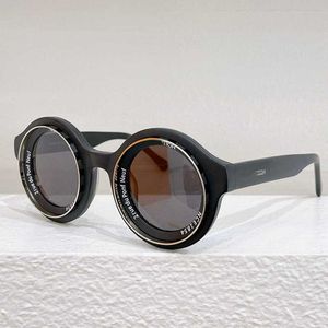 Diseñador para hombre gafas de sol redondas Z2507U gafas de sol con montura de acetato negro ala de metal marca para mujer gafas de moda de primera calidad Lunettes de soleil rondes Diseñador