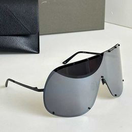 Lunettes de soleil de protection pour hommes de marque de mode lunettes pour femmes grand cadre en métal ovale lentille noire lunettes de soleil d'équitation lunettes de pêche de voyage avec boîte d'origine