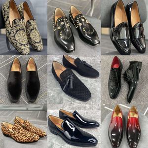 Zapatos de diseñador para hombre Zapatos formales de oficina Zapatos de tacón con puntas de cuero real Zapatos de vestir de trabajo de negocios con diamantes de imitación en punta negra Zapatos de fiesta de boda Tamaño grande 38-48 NO492-8