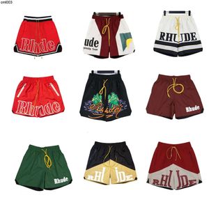 Designer Mens Short Noir Short Rhude Capsule Summer Beach Pantalon Mesh Matériel Respirant Sweat Lâche Fitness Basketball Taille Mbti