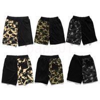 Designer Mens Shorts High Fahion Camouflage patchwork plage courte mâle décontracté pantalon court d'été
