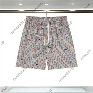 Designer heren shorts luxe strandbroek klassieke dubbele letter afdrukken korte casual katoenen broek graffiti zwembroekbroeken