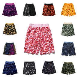 Ontwerper heren shorts haai sweatpants beroemde camouflage afdrukken strand shorts mannen vrouwen zomer fashion carton gedrukt mans hiphop losse korte broek Aziatische maat S-XXL