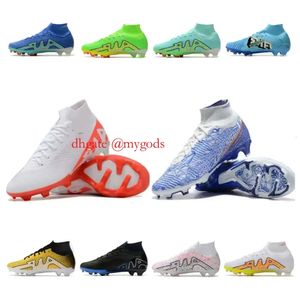 Chaussures de football pour hommes et enfants, crampons Mercurial Superfly Sier Elite Fg Mg Youth Blast Future Z Luminous Dream Speedportal