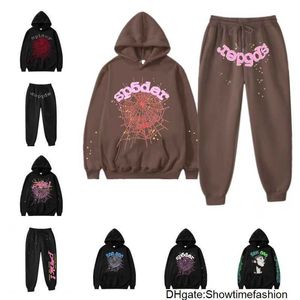 Designer Mens Sp5der Sweats à capuche et pantalons survêtements Young Thug Spider Hooded Womens Swetshirts web imprimé 555555 Graphic Y2K Track Suits S-XXL 7W4Y