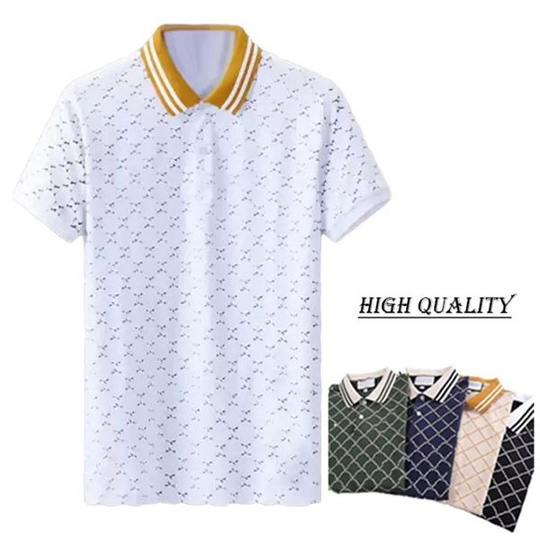 Diseñador para hombre estilista polo camiseta camiseta verano stand collar camisas de manga corta Italia hombres ropa moda casual camiseta para hombre as253j