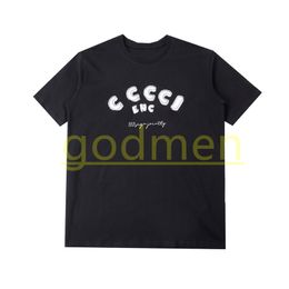 Designer Mens Summer T-shirt à manches courtes Femmes Graffiti Leeter Imprimer Tees Couples Casual Loose Tops Asain Taille S-XL