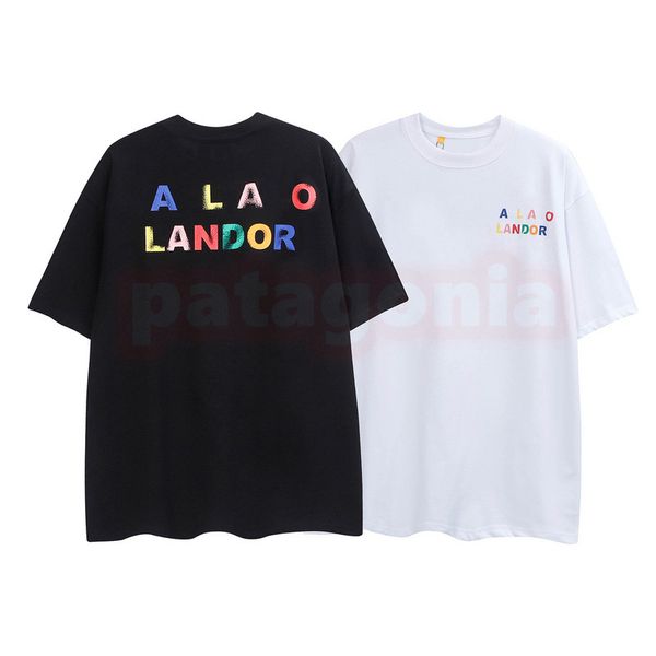 Designer Mens Summer T Shirt Femmes Mode Couleur Lettre Impression Tees Lovers Hip Hop Lâche Vêtements Taille S-XL