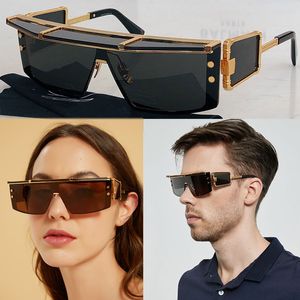 Lunettes de soleil pour hommes BPS-127A Date de mode Classique Noir et Or Shade UV400 Hommes Femmes Lunettes de soleil Conduite Vacances Top Qualité avec étui