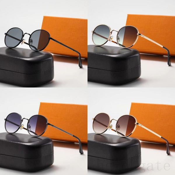 Diseñador para hombre gafas de sol de moda gafas de lujo metal marco delgado vintage gafas sol mujer verano playa protección solar mujer gafas de sol aaaaa casual PJ090 G4