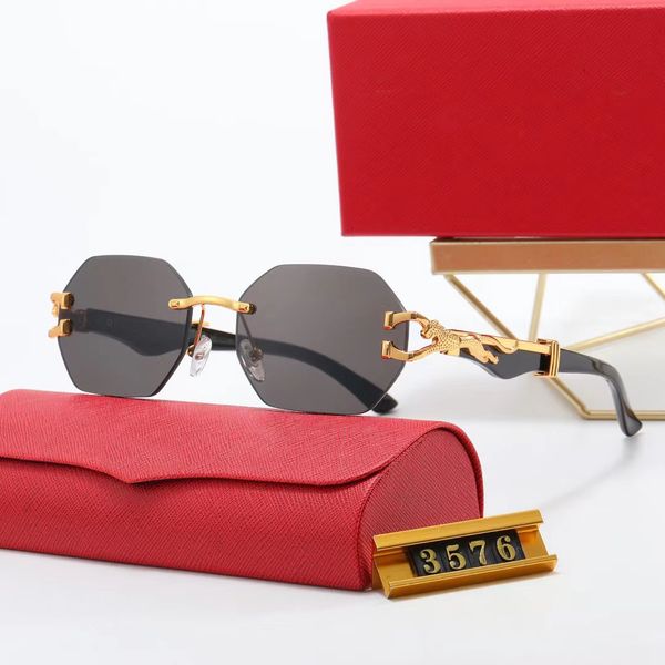 Diseñador para hombre gafas de sol mujer gafas de sol verano gafas de sol moda marco completo gafas hombre playa vacaciones vidrio alta calidad
