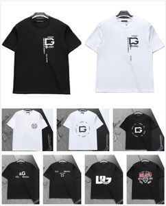 Designer heren T-shirt zwart en wit klassiek merkborduurwerk gedrukte letters puur katoen anti-rimpel hiphop straat casual trend voor heren damesm-3xl